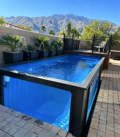 Container Pool Prefab Pool Assembled Movable Box Pool Flexible Application Outdoor Courtyard Park Villa Leisure Swimming Device 1
