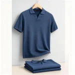 AIOPESON Men’s Classic Polo Shirt Solid Color Breathable Elegant Casual Luxury Old Money Style for Men