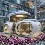 Luxury Mobile Space Capsule Steel Cottage Durable Prefab Bedroom Farm Kitchen Living Room School Hall Gym for Bathroom Hospital