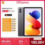 Xiaomi Redmi Pad 2 Pro Global Version Snapdragon® 7s Gen 4 Crystal Clear 12.1″ 2.5K Display, 120Hz, 8MP, 12000mAh, No Charger