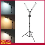 3200K‑5600K Foldable 3 Modes LED Stick Fill Light 40W Dual Arms LED Fill Light with Phone Holder for Live Video Photography Tool