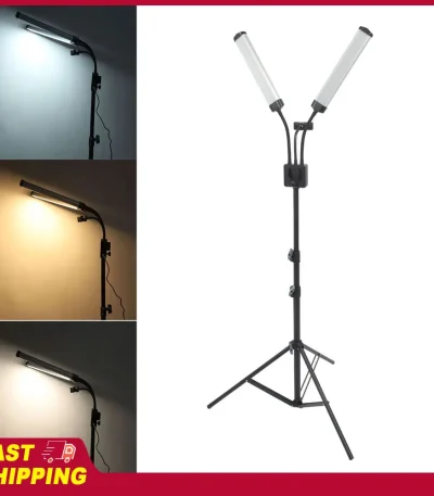 3200K‑5600K Foldable 3 Modes LED Stick Fill Light 40W Dual Arms LED Fill Light with Phone Holder for Live Video Photography Tool