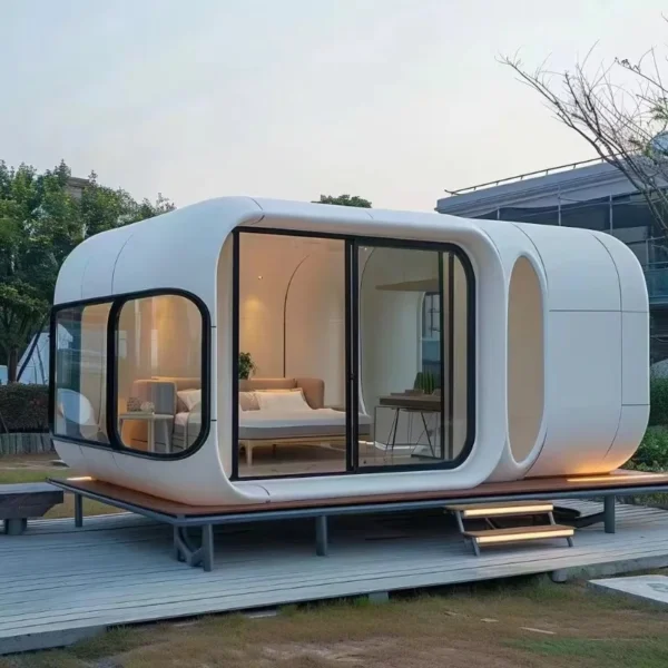 Factory Customized Luxury Type Watertight Antisepsis Safe Mobile Homes House Modern Space Capsule Home