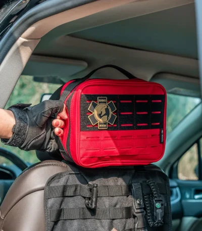 RHINO RESCUE large Car First Aid Kit IFAK POUCH Molle Medical Pouch for Travel Hiking Camping (empty bag) 1