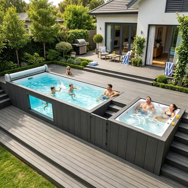Prefab Pool Piscinas Fashionable Prefabricated Leisure Pool Popular Style Outdoor Park Villa Daily Water Play Facility