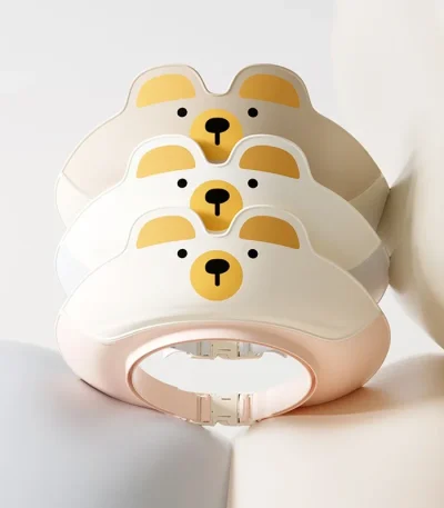 Adjustable Children Shampoo Cap Dinosaur Baby Shower Cap Cartoon Bath Visor Infant Hair Shield Ear Protection Waterproof 1