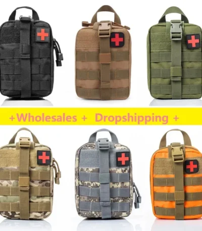 Outdoor Bag Survival Pouch Outdoor Medical Box Large Size SOS Bag Outdoor First Aid Bag Medical Kit Bag Molle EMT Emergency 1