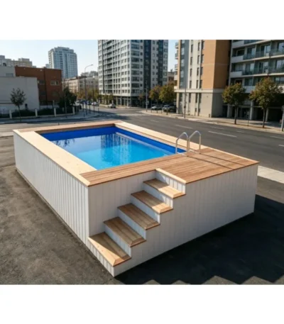 Customized Container Swimming Pool With Prefab Pool Modular Installation For Backyard Resort Villa Outdoor Water Relaxation 1