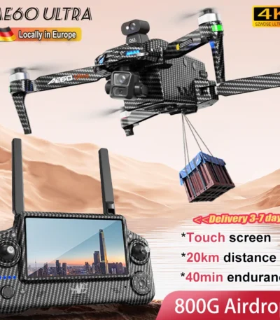 AE60 ULTRA GPS Drone 4K Professional HD Camera 3-Axis Gimbal Aerial FPV Brushless Obstacle Avoidance Touch Screen RC Quadcopter 1