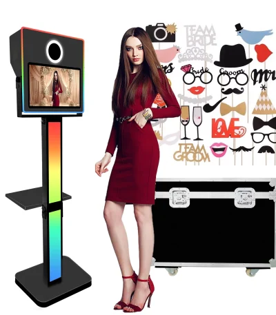 DSLR Photo Booth Shell Case Portable Kiosk 15.6 inch Touch Screen Magic Mirror Photo Booth Digital Photobooth Machine For Event