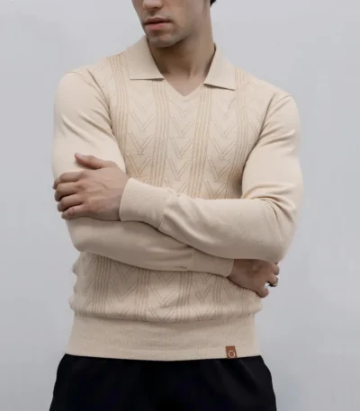 AIOPESON 2025 Men's Modern Henley Polo Solid Color Long Sleeve Fashion Forward Cut Luxury Business Social Premium Male Top 1