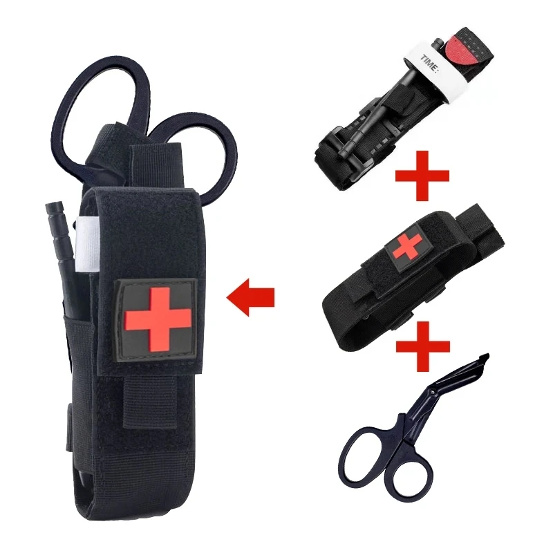 Tactical Outdoor First Aid Kit Tourniquet Molle Survival Kit Pouch Nursing Rack Medical Equipment Scissor Bag Outdoor gear Tactical Outdoor First Aid Kit Tourniquet Molle Survival Kit Pouch Nursing Rack Medical Equipment Scissor Bag Outdoor gear