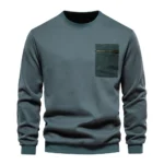 AIOPESON High Quality Cotton Sweatshirt for Men Zipper Pocket Mens Sweatshirts Casual Sport Men Clothing Pullover Men