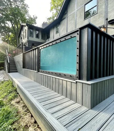 Piscinas Dive Glass Swimming Pools Artistic View Leisure Pool Elegant Style Outdoor High Grade Villa Water Leisure Facility 1