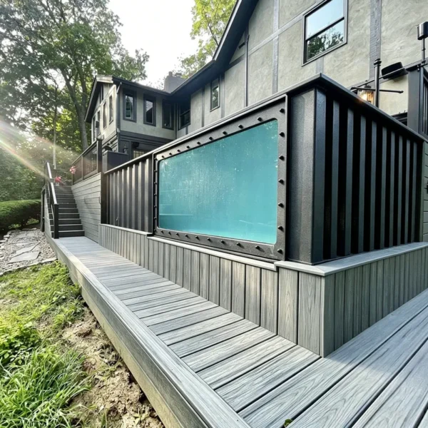 Piscinas Dive Glass Swimming Pools Artistic View Leisure Pool Elegant Style Outdoor High Grade Villa Water Leisure Facility