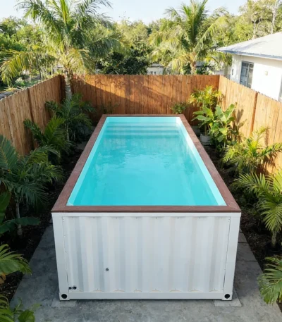 Customized Economic Shipping Container Pool Quick Assembly Above Ground Pool with Complete Accessories Above Ground Pool 1
