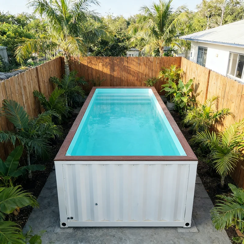 Customized Economic Shipping Container Pool Quick Assembly Above Ground Pool with Complete Accessories Above Ground Pool 1