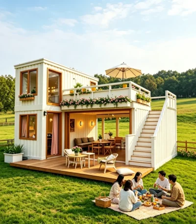 Galvanized Steel Foldable House 4 Bedroom Container Houses Ready To Living Mini Homes To Live In Expandable Homes 1