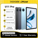 Global Version DOOGEE U11 Pro Android 15 Tablet 30GB(6+24) 256GB 11″ HD 90Hz Display 8580mAh Battery Unisoc T7200 octa-core