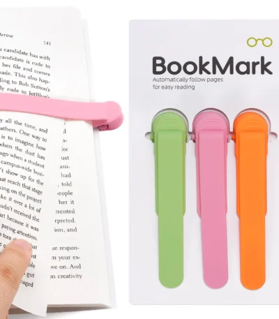 Automatic Bookmark, Silicone Reading Bookmark, Colorful Bookmark, Ideal Gift For Book Lovers, Essential Reading Accessory, For A 1