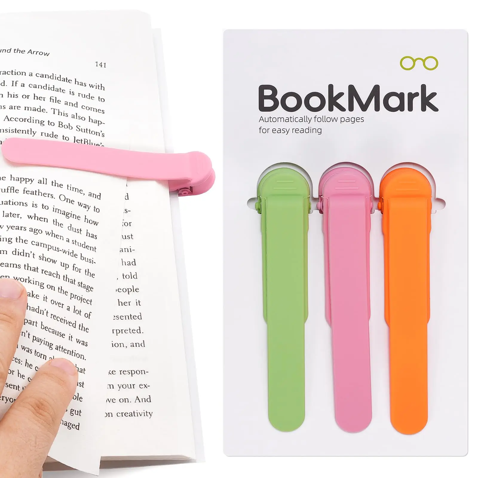 Automatic Bookmark, Silicone Reading Bookmark, Colorful Bookmark, Ideal Gift For Book Lovers, Essential Reading Accessory, For A Automatic Bookmark, Silicone Reading Bookmark, Colorful Bookmark, Ideal Gift For Book Lovers, Essential Reading Accessory, For A