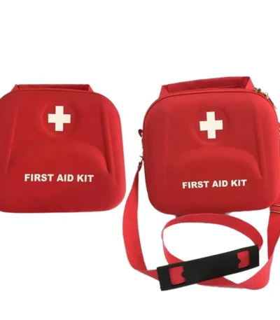 New Home Portable Waterproof 600D Nylon Red EVA Waterproof First Aid Kit For Family Outdoor Travel Emergency Medical Treatment 1