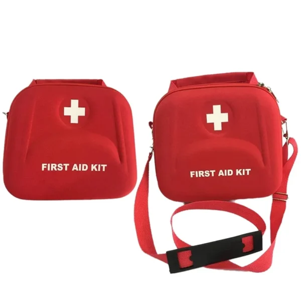New Home Portable Waterproof 600D Nylon Red EVA Waterproof First Aid Kit For Family Outdoor Travel Emergency Medical Treatment