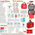 Deluxe First Aid Kit with Carrying Pouch, Outdoor First Aid Kit – Essential Emergency Kit for Camping, Hiking and Travell