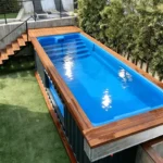 Container Swimming Pool Built-In Pool Hidden Box Embedded Pool Concise Appearance Outdoor Club Courtyard Daily Swimming Facility