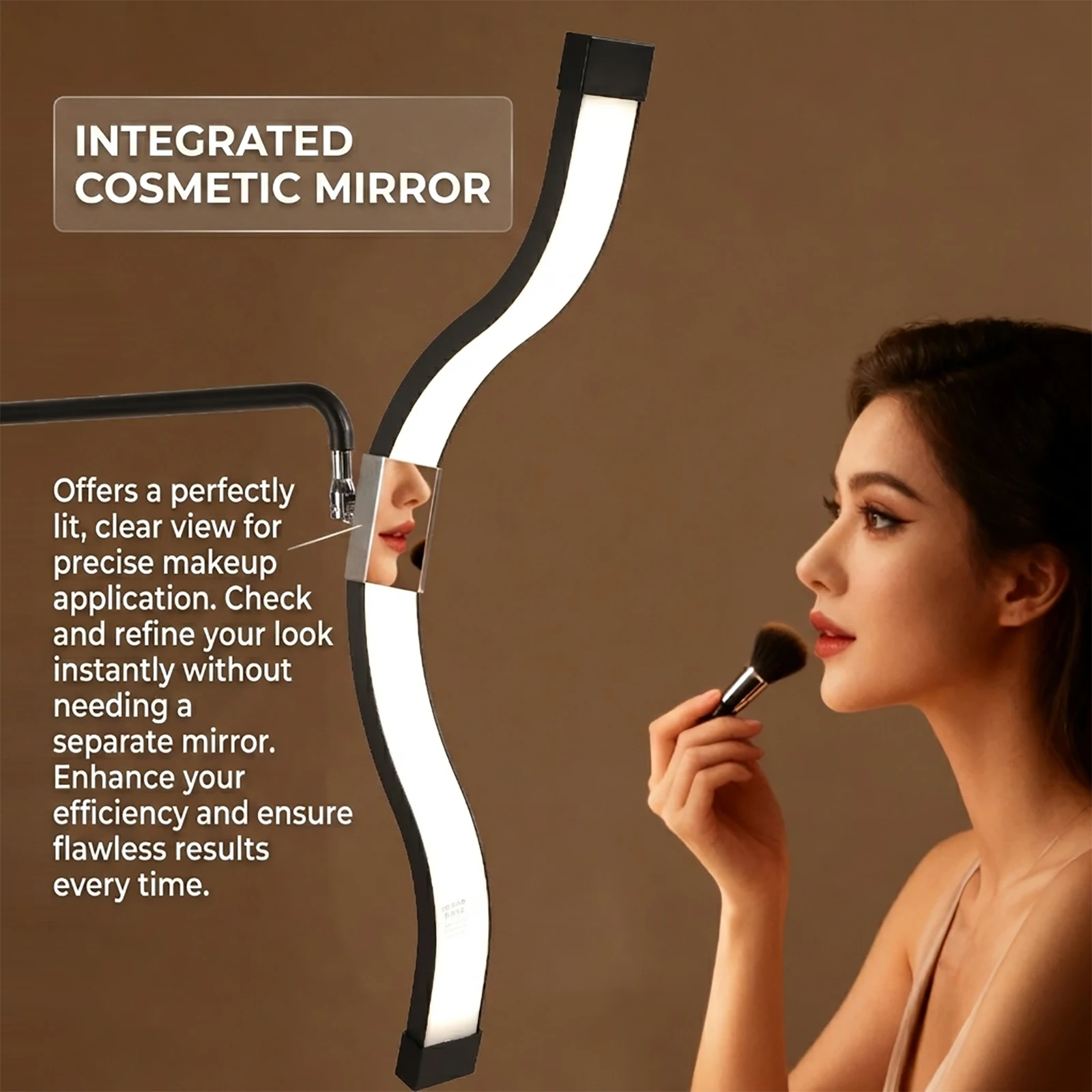 Fusitu LED Foldable Mirror Floor Light Half-moon Cloud Light for Lash Extensions Makeup Hairdressing Fusitu LED Foldable Mirror Floor Light Half-moon Cloud Light for Lash Extensions Makeup Hairdressing