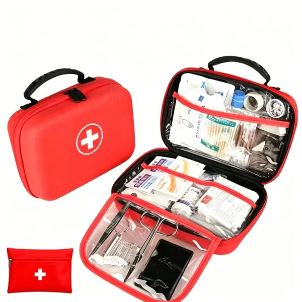 252 Pcs First Aid Kit Waterproof PU Portable Emergency Survival Medical Bag for Home Car Travel Outdoor Camping First Aid Suppli