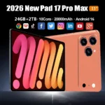 Pad 17 Pro Max 11inch 20000mAh Android Tablet 24GB2TB Android 16 4K HD WIFI Phone Call Global 5G Edition Original SIM Card Mini PC