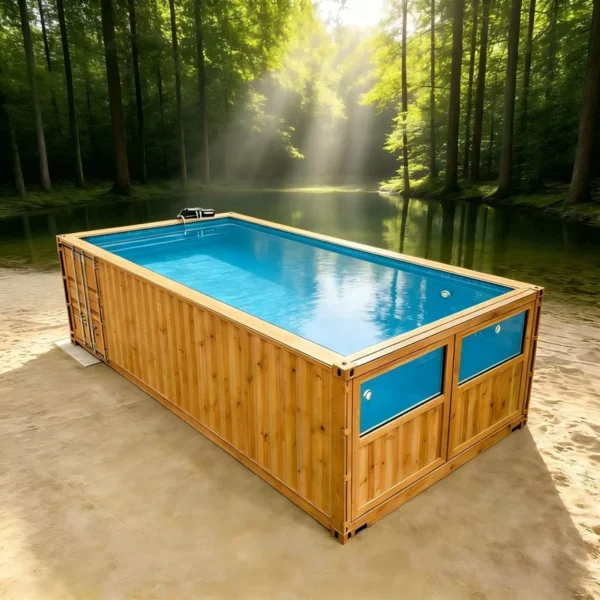Above Ground Pool Prefab Pool Elevated Assembled Swimming Unit Easy Move Outdoor Garden Villa Private Water Fitness Equipment