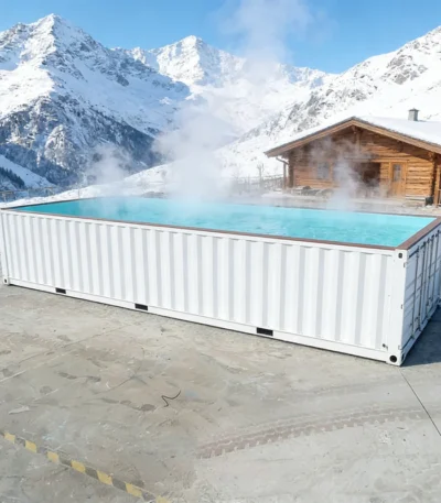 Customized Durable Sturdy Custom Shipping Container Swimming Pool 20ft Prefab Home Garden Pool with Filter Pump Quick Assembly 1