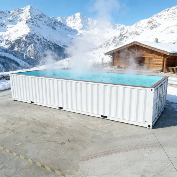 Customized Durable Sturdy Custom Shipping Container Swimming Pool 20ft Prefab Home Garden Pool with Filter Pump Quick Assembly