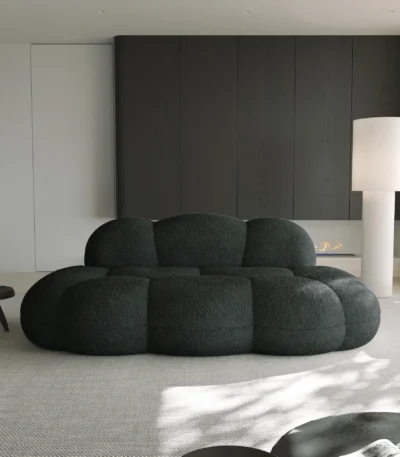 Sdorens Modern Cloud Shaped Couches for Living Room Comfy Upholstered Cloud Shaped Leisure Sofa Couch for Bedroom Apartment