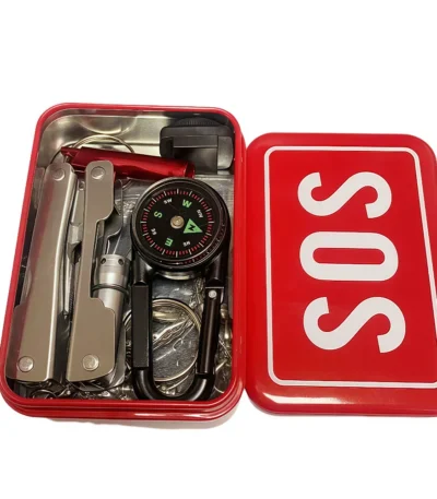 IFAK Trauma First Aid Kit Mini Iron box Tactical Medical for Car Home Travel Hiking and Camping Emergency Survival Gear 1