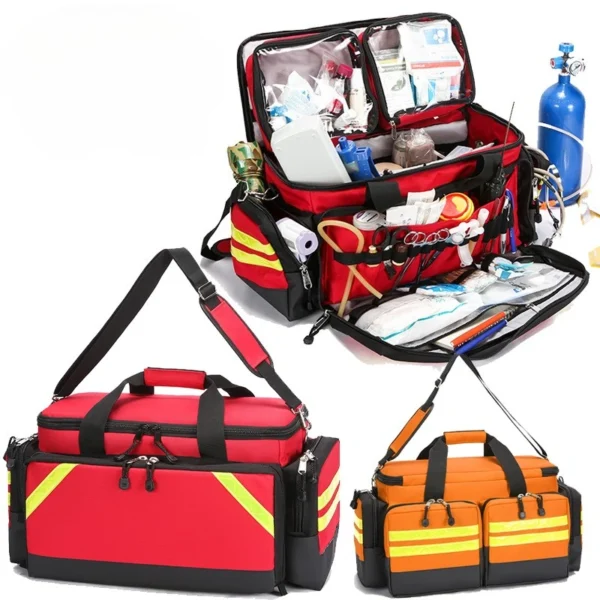 Outdoor 1200D Waterproof Large Capacity First Aid Kit Tear Resistant Oxford Cloth Medical Emergency Kit