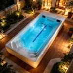 Containers Shipping Pool Dive Glass Swimming Pools View Shipping Box Pool Modern Design Outdoor Luxury Villa Water Leisure Venue