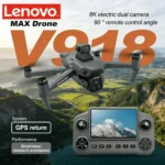 Lenovo V918 MAX GPS Dron Brushless Motor HD Camera RC Screen Smart Obstacle Avoidance Quadcopter Intelligent Flying Toy New