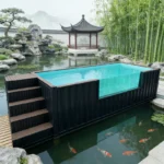 Customized Luxury  Shipping Container Plunge Pool Prefab Outdoor Oasis for Villa Backyard Garden Custom Design