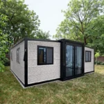 Customized Foldable Container House Prefab Library With Shelving Included Reading Area And Mobile Book Cart