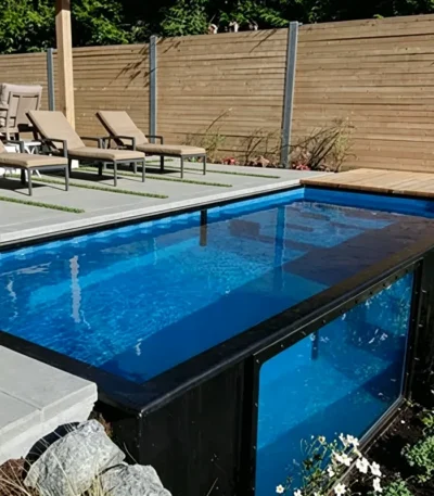 Prefab Pool Piscinas Practical Prefabricated Leisure Pool Safe Use Outdoor Countryside Park Villa Water Entertainment Venue 1