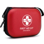 Mini First Aid Kit 150 Piece Small Waterproof Hard Shell Medical Kit for Home Car Travel Camping Truck Hiking Sports Office