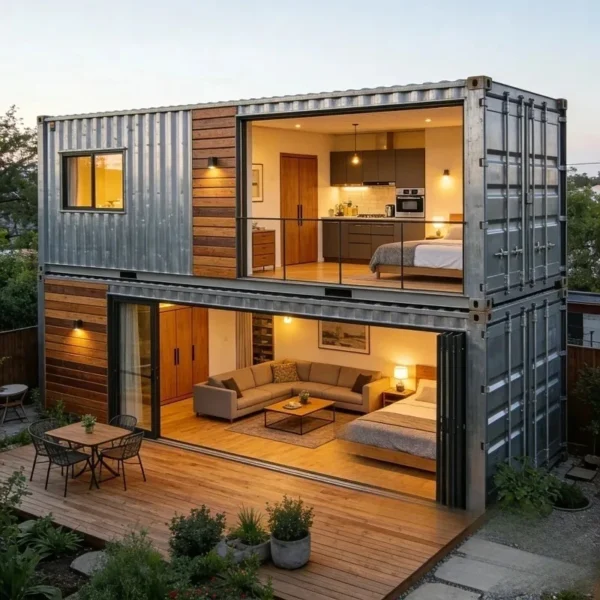 Rapid-Assembly Container Prefabricated House: a Flat-Pack, Plug-and-Play Solution for Your Backyard or Worksite.