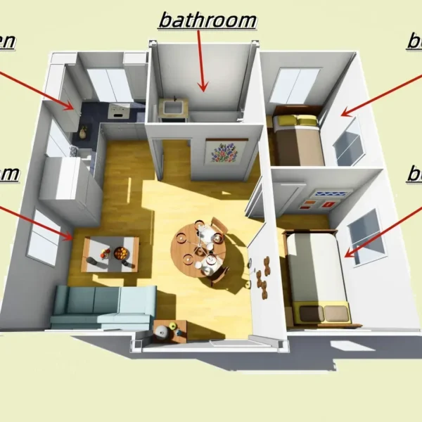 Customized 20ft 40ft 3 Bedroom 1 Bathroom Foldable Flat Pack Prefab Modern Australia Expandable Container House