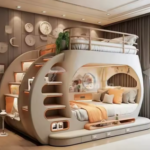9Teenagers Whole House Custom Furniture Tree House Under The Bed Bunk Bed High and Low Personality Bed with Light Effect Camas