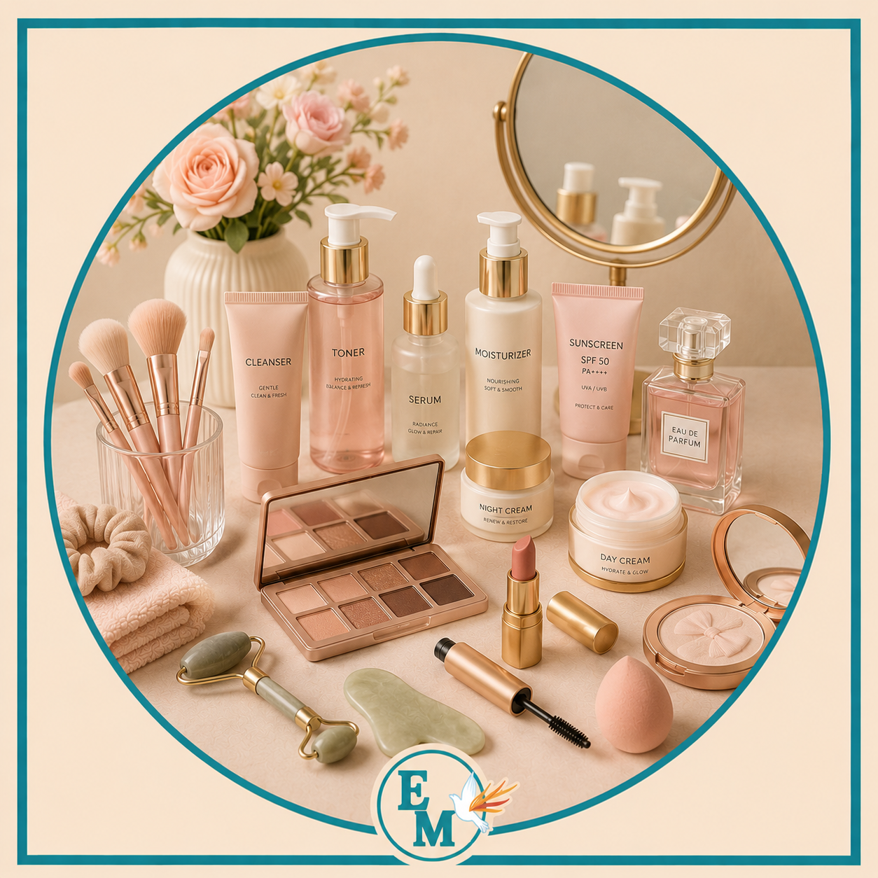 Beauty products including skincare, cosmetics, makeup, beauty tools, makeup brushes, facial care, perfumes, and luxury beauty essentials – Beauty category at E-Mondial Marché.