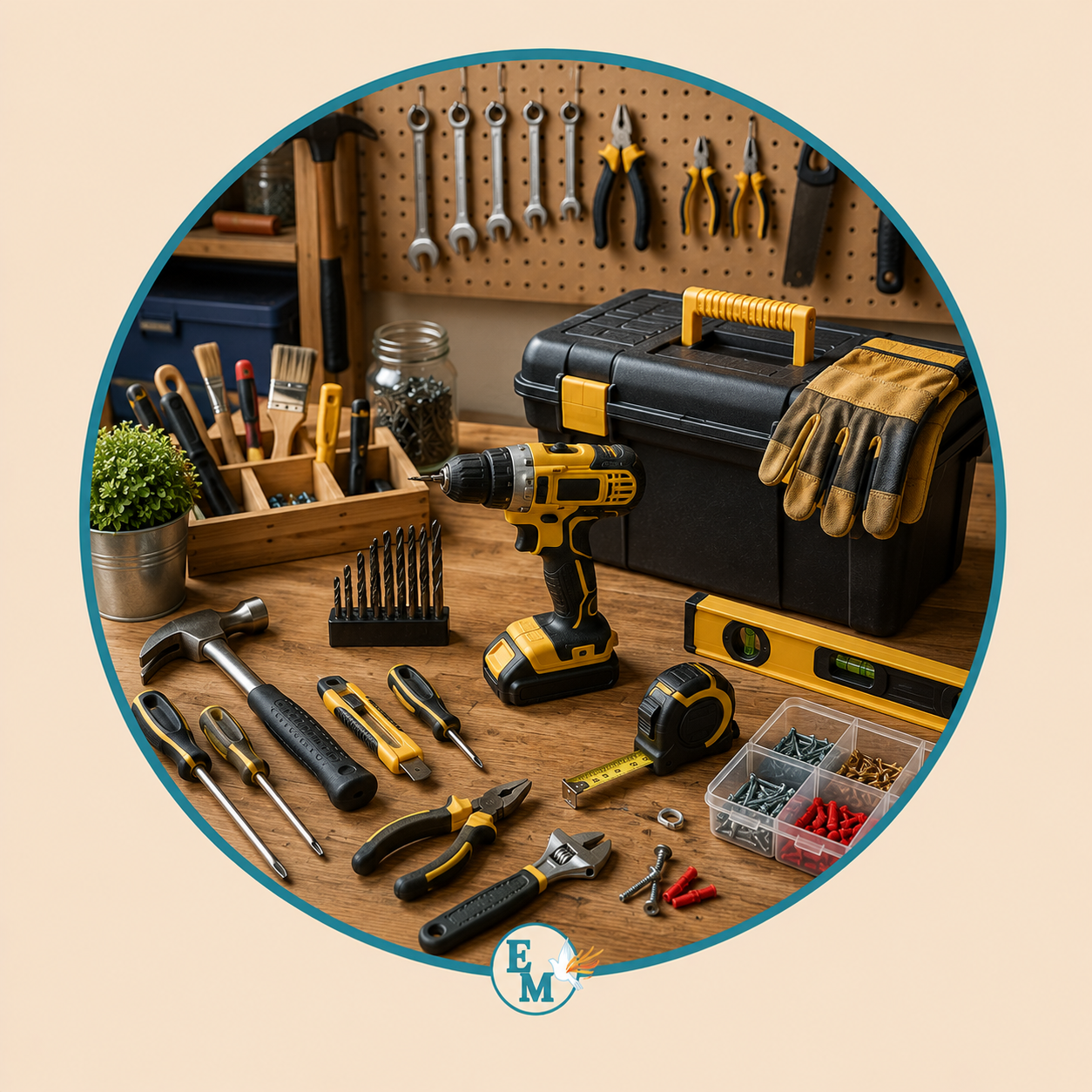 DIY tools including power drills, toolboxes, hammers, screwdrivers, wrenches, pliers, measuring tapes, utility knives, spirit levels, drill bits, hand tools, repair equipment, workshop essentials, and home improvement tools – DIY Tools category at E-Mondial Marché