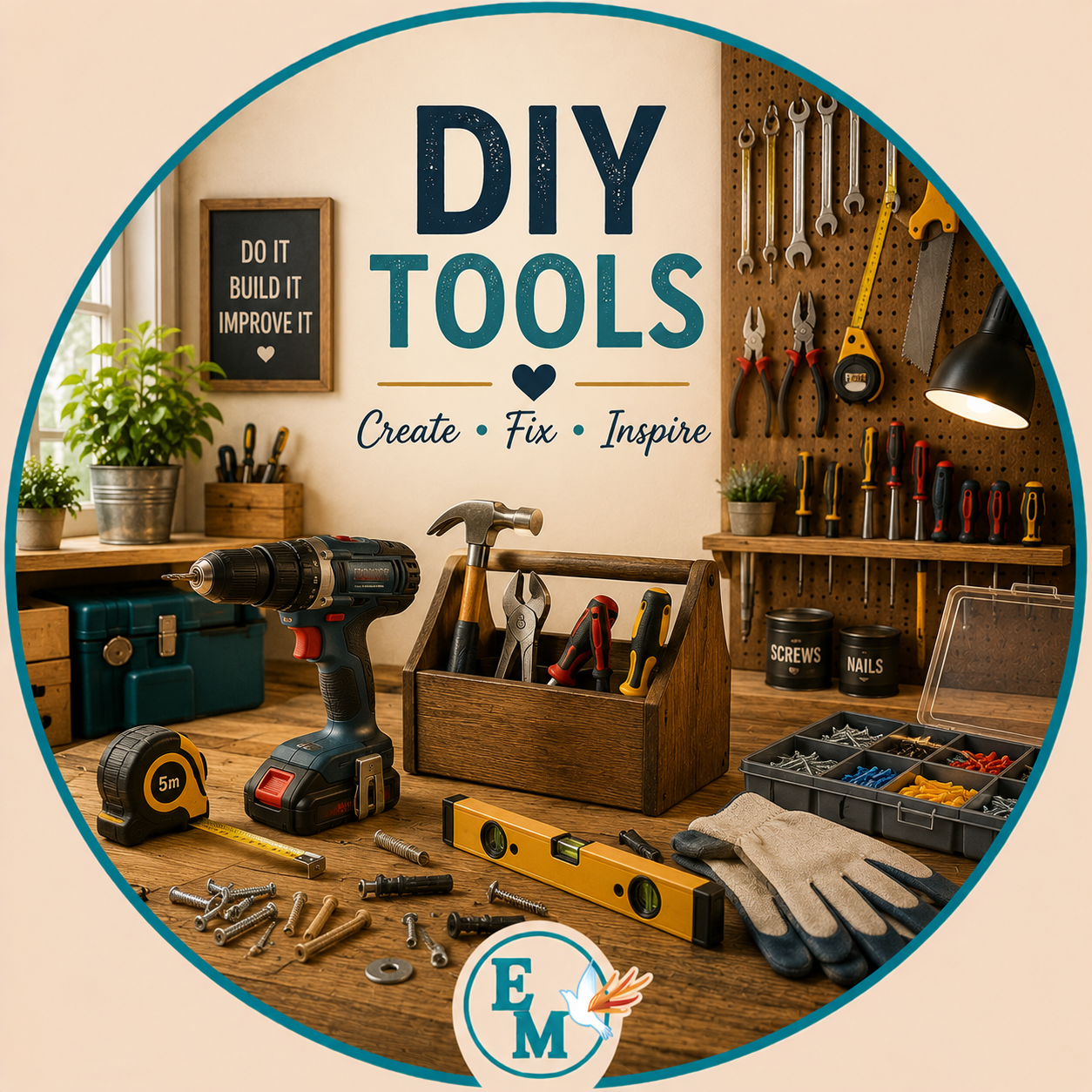 DIY tools including power drills, toolboxes, hammers, screwdrivers, wrenches, pliers, measuring tapes, utility knives, spirit levels, drill bits, hand tools, repair equipment, workshop essentials, and home improvement tools – DIY Tools category at E-Mondial Marché